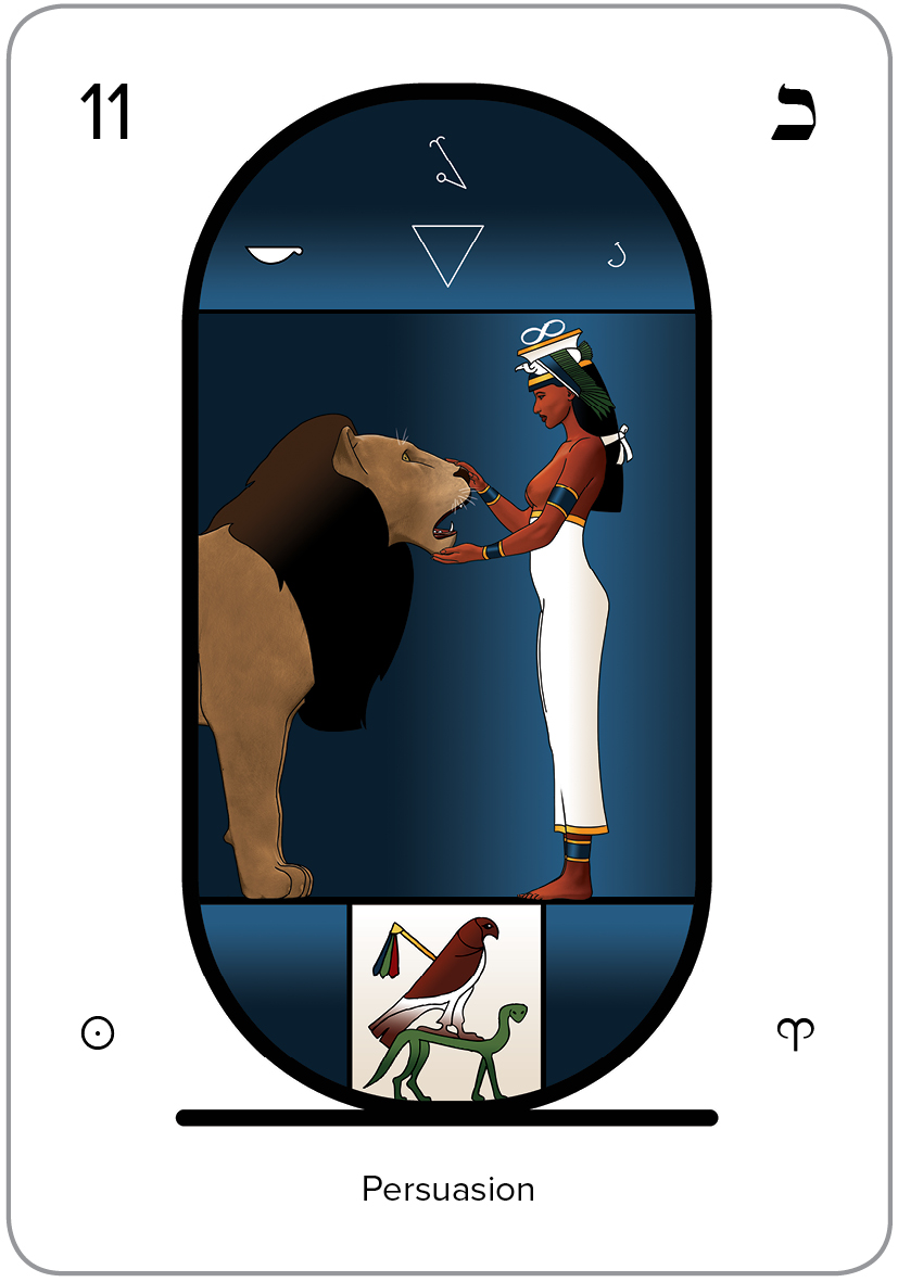 The Arcanum 11 of the Tarot