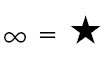 Infinite equals pentalpha