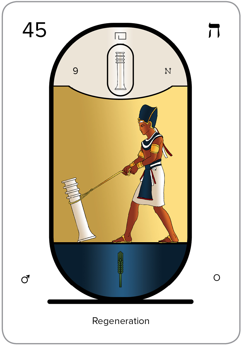 The Arcanum 45 of the Tarot