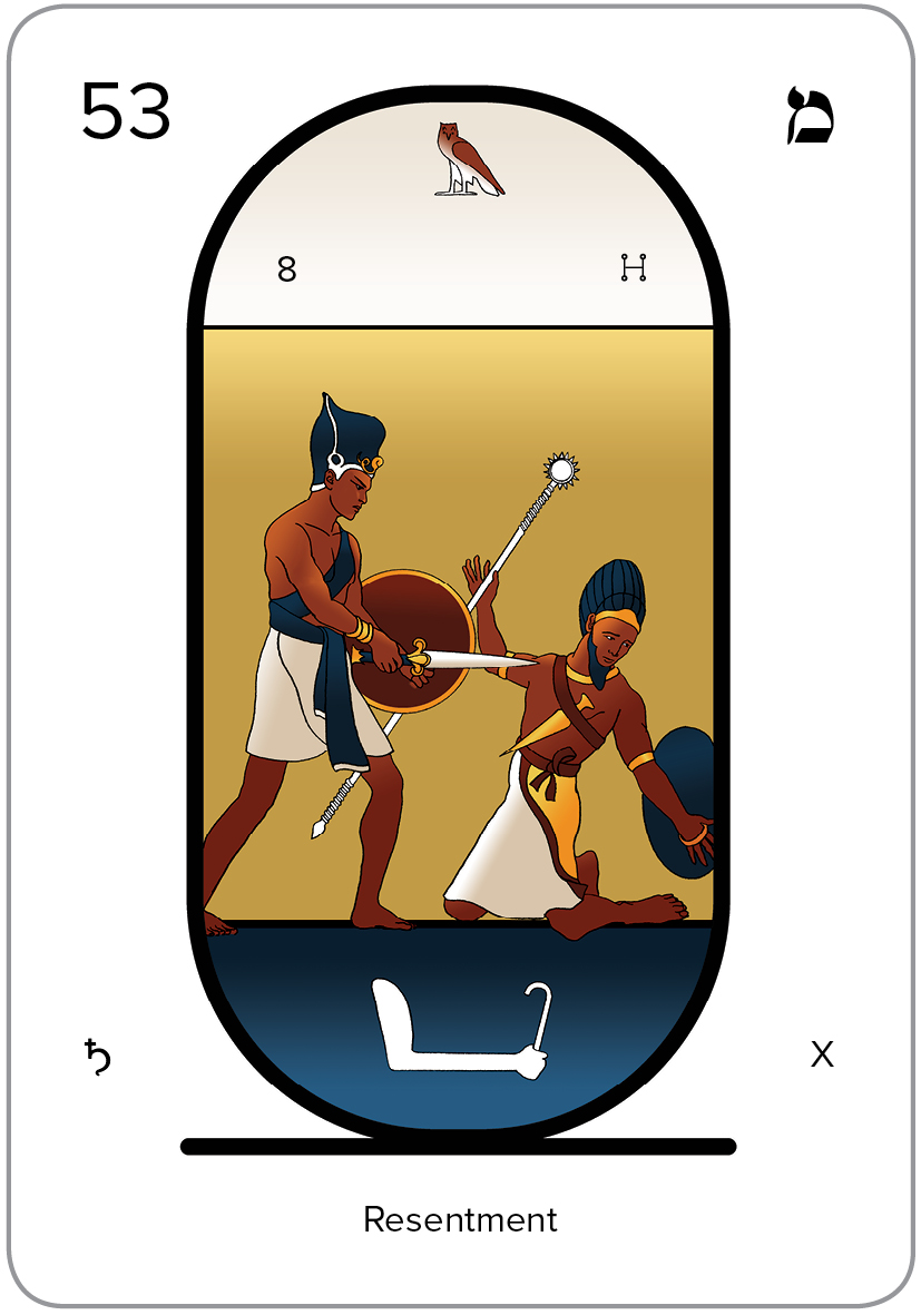 The Arcanum 53 of the Tarot