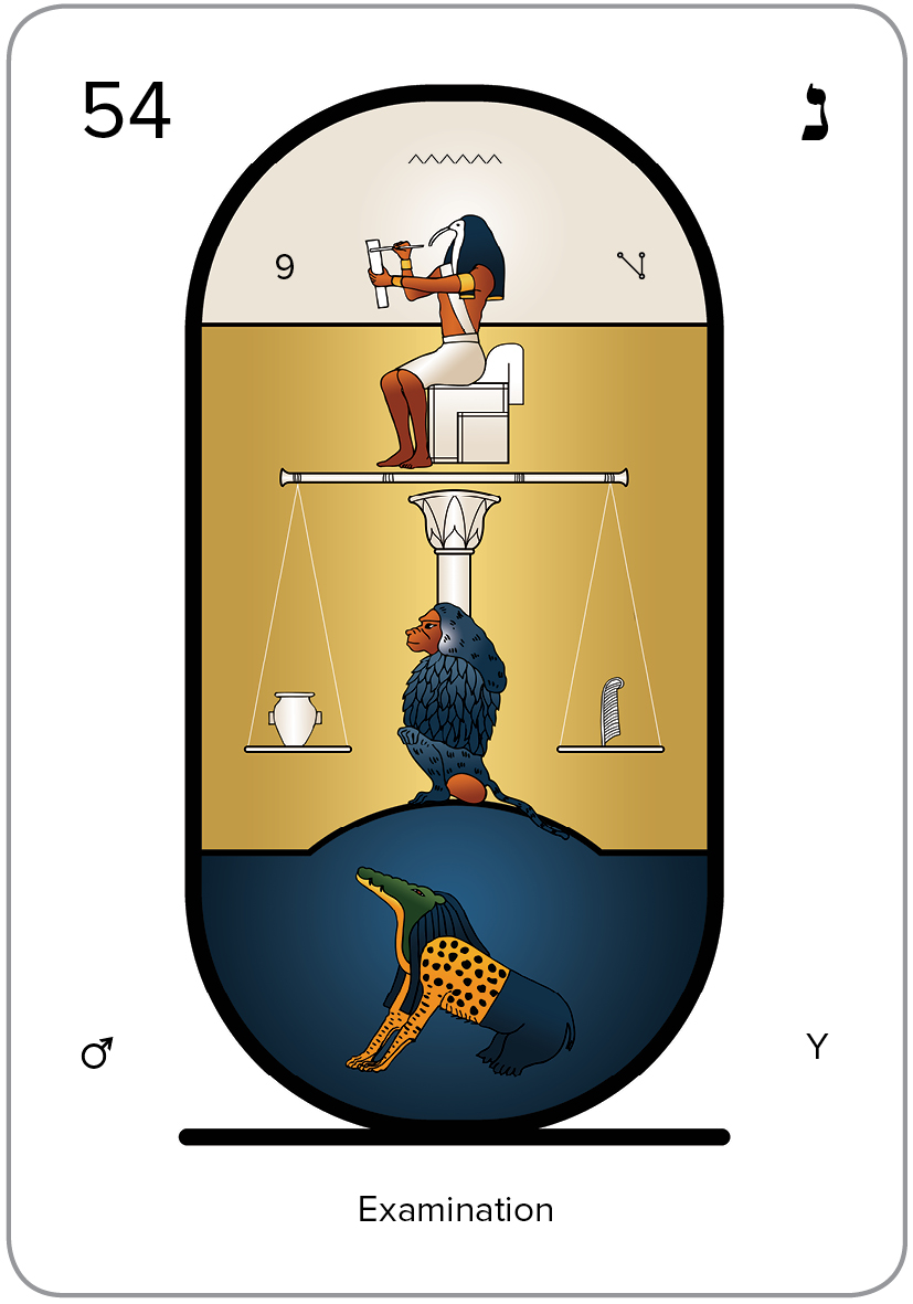 The Arcanum 54 of the Tarot