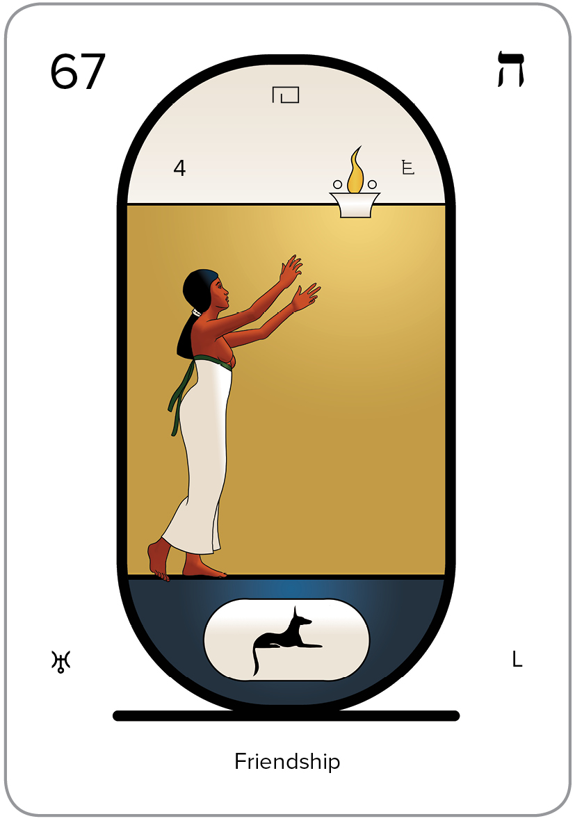 The Arcanum 67 of the Tarot