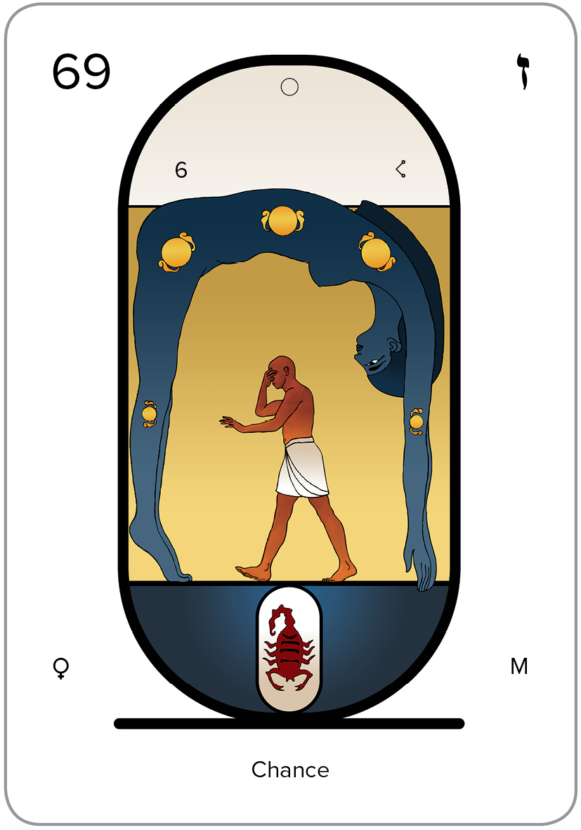 The Arcanum 69 of the Tarot