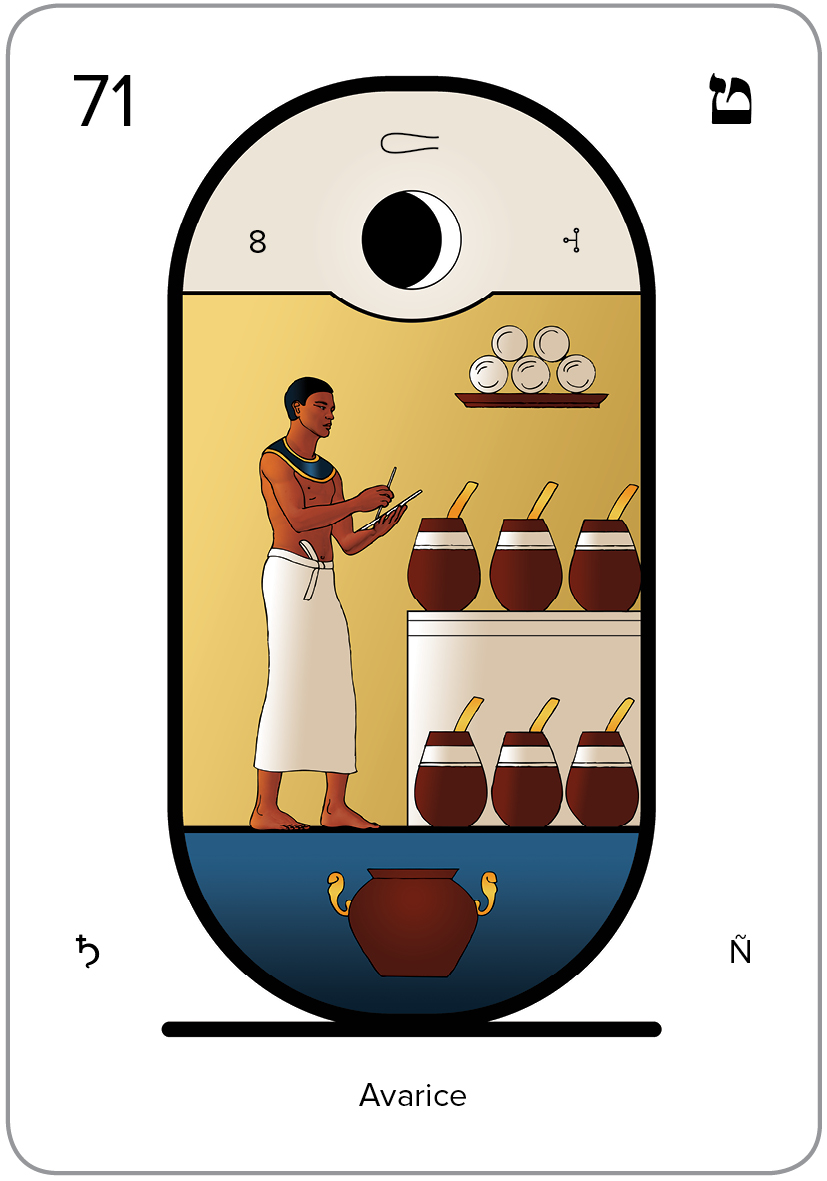 The Arcanum 71 of the Tarot