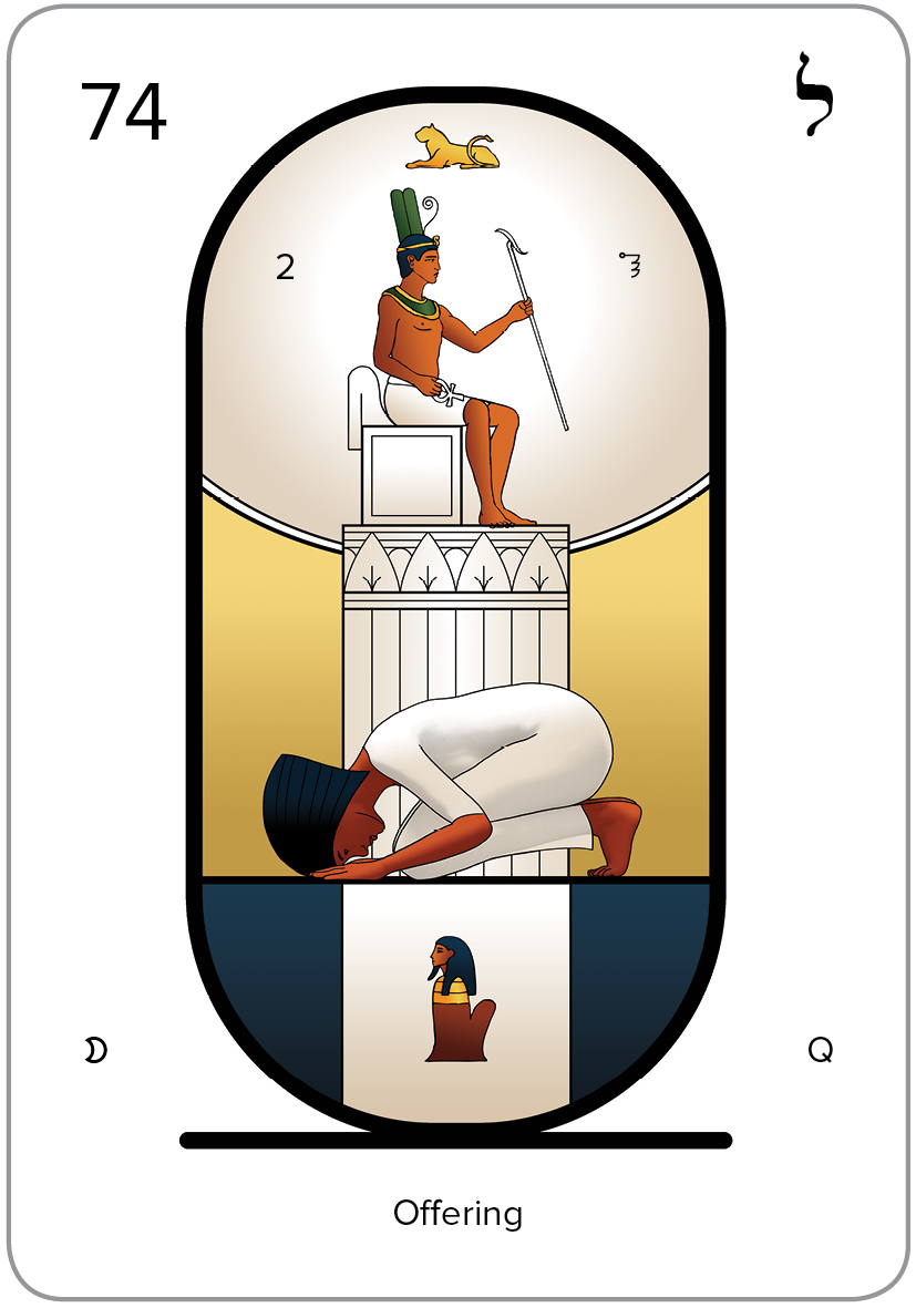 The Arcanum 74 of the Tarot
