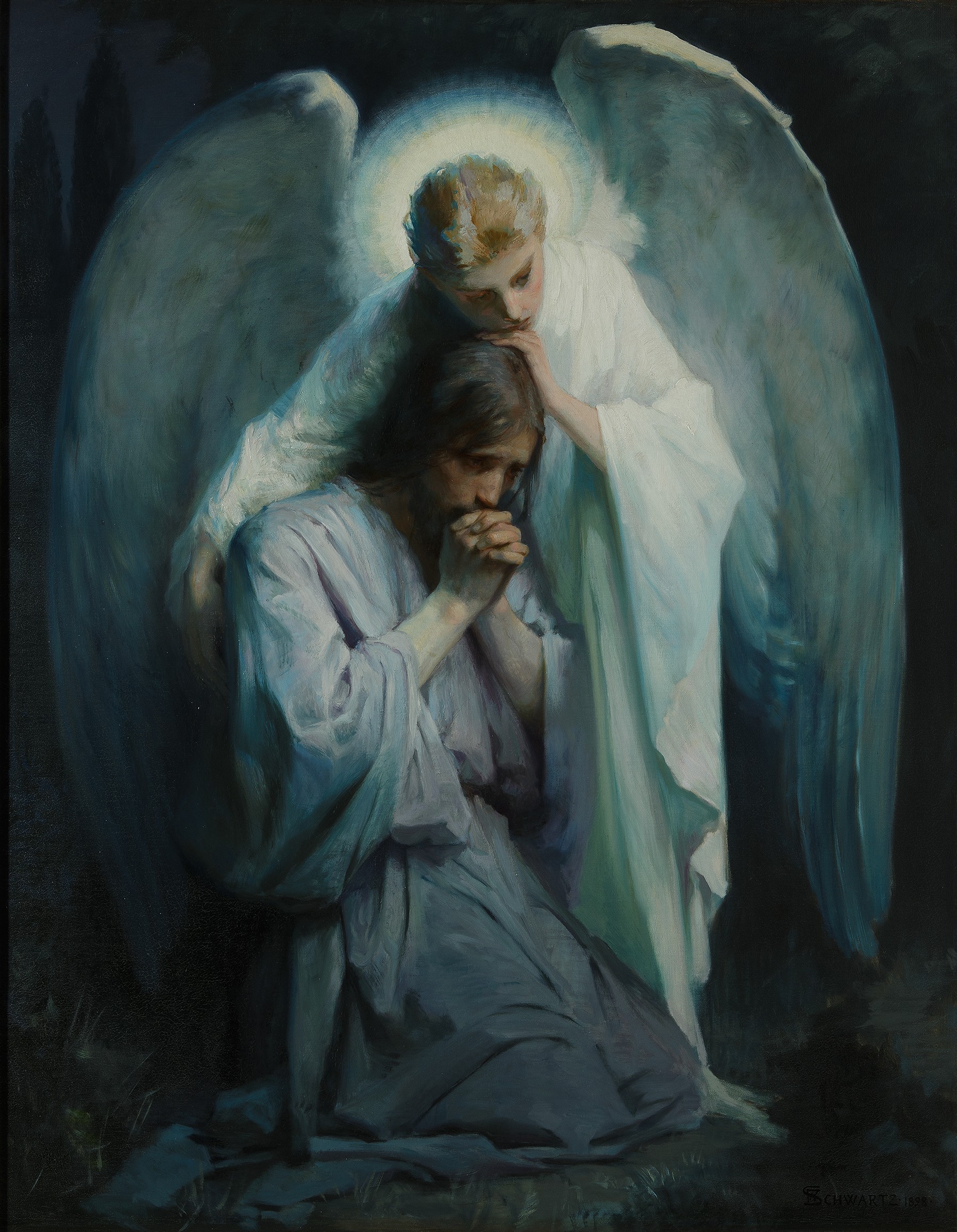 Agony in the Garden by Frans Schwartz 1898