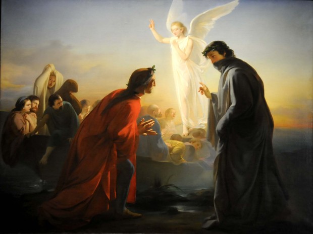 Domenico Morelli Dante e Virgilio nel Purgatorio