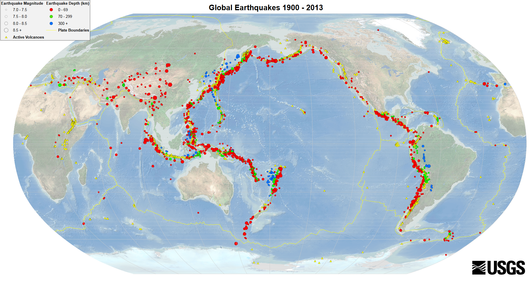 EQs 1900 2013 worldseis