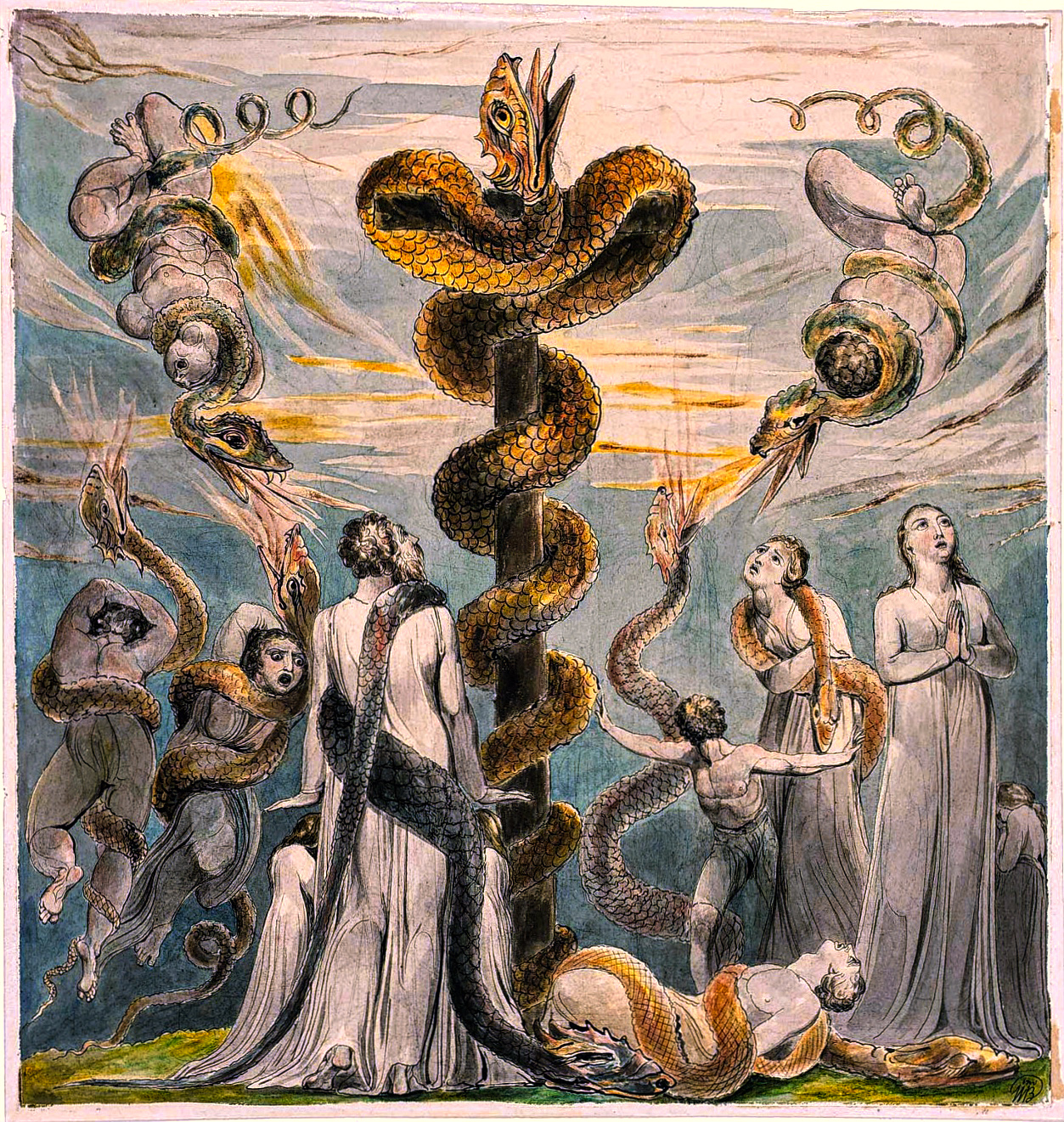 WilliamBlakeMosesandtheBrazenSerpentMuseumofFineArtsBoston1800 03