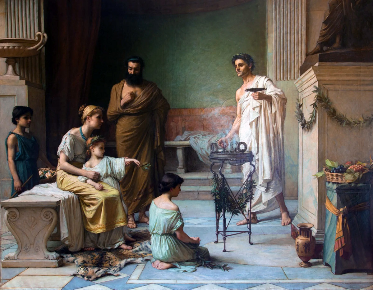 Temple of Aesculapius by Waterhouse