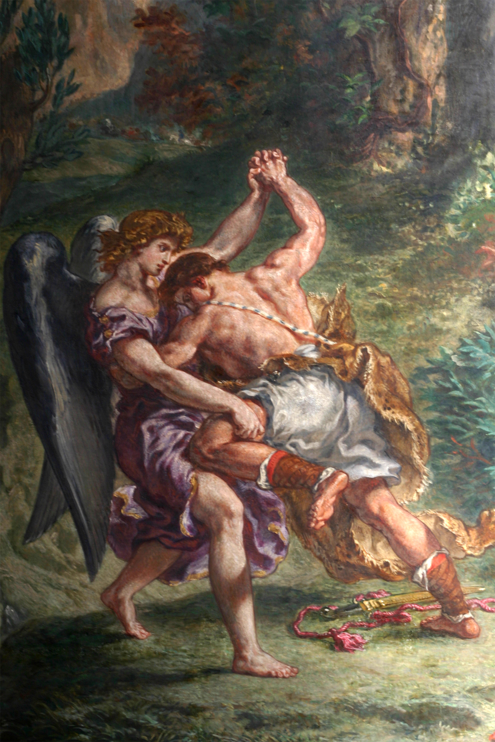 jacob wrestling the angel Lutte de Jacob avec lAnge