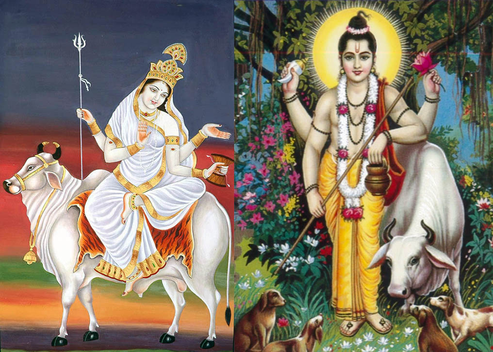 Devi Shailputri and Lord Dattatreya