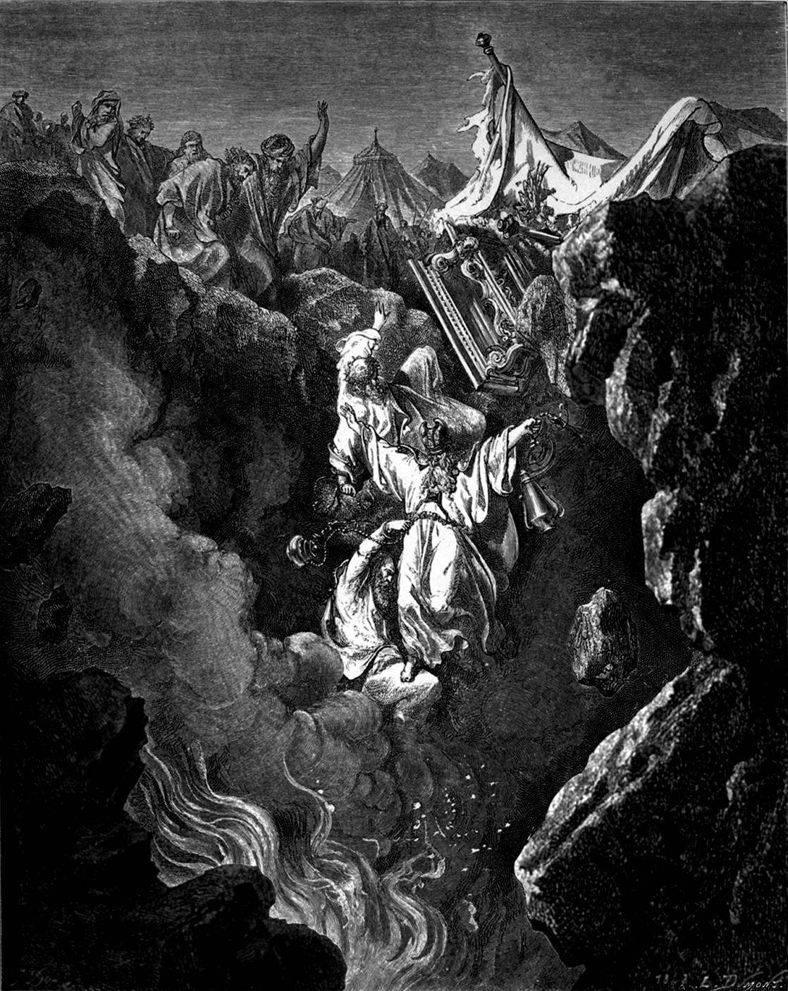 The Death of Korah Dathan and Abiram