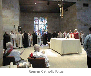 The Christian ritual of Mass