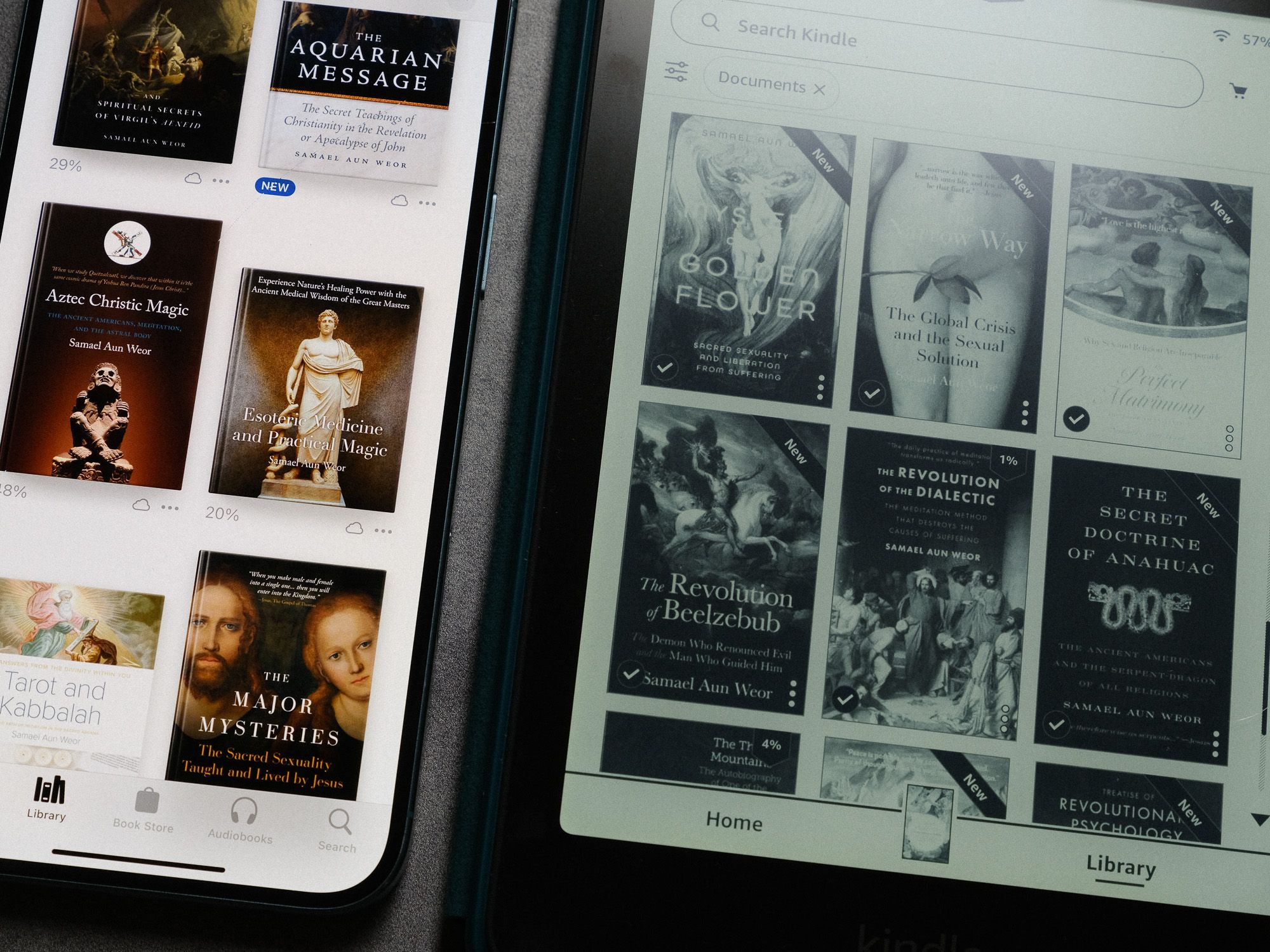 Apple iOS and Amazon Kindle ebooks