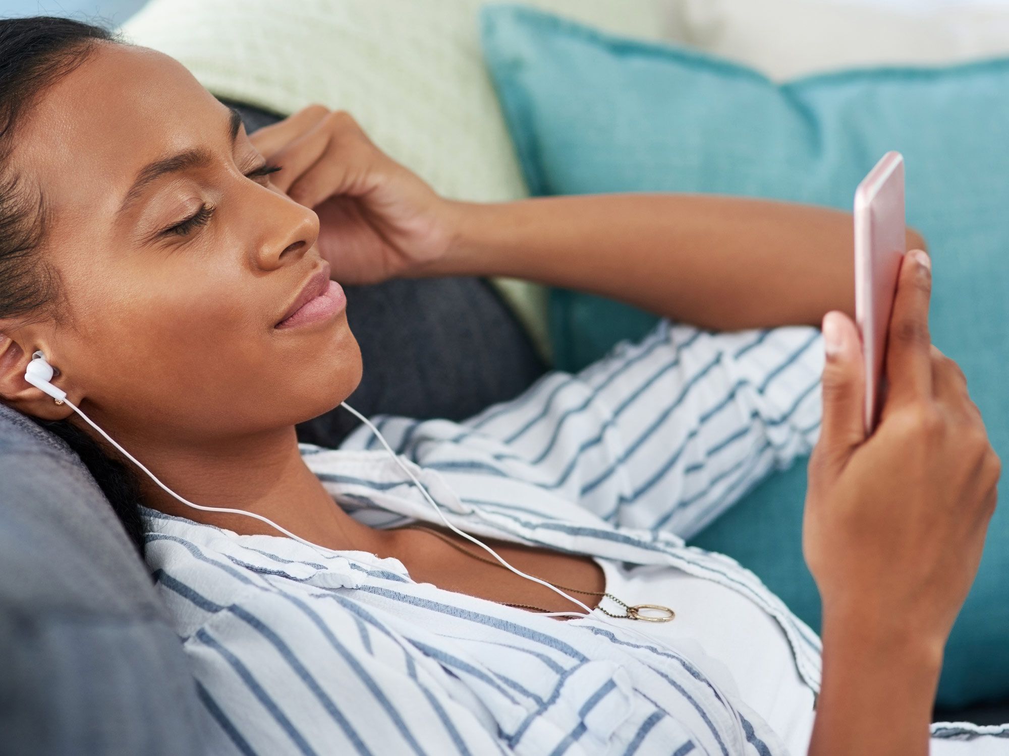 Lady watching phone